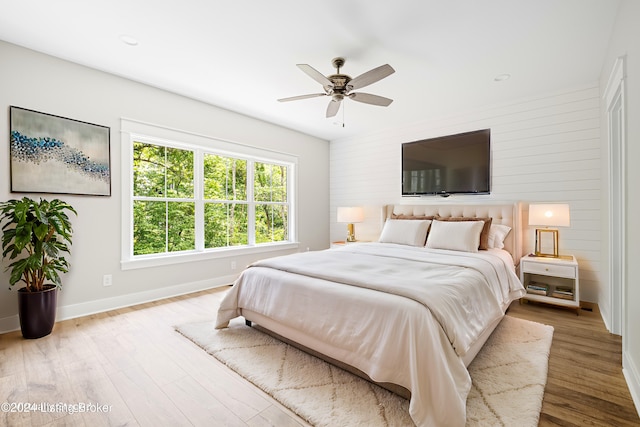 4203 Ballard Ridge Ct Lot 3, Smithfield, KY 40068 - bedroom featuring baseboards, wood finished floors, and ceiling fan