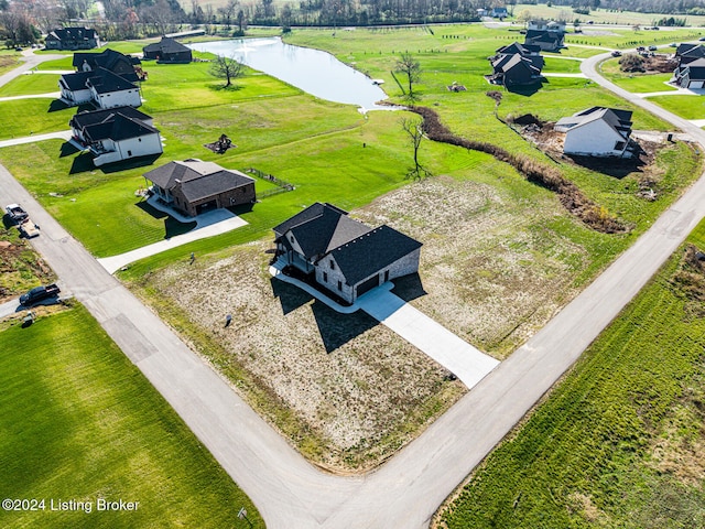 aerial view featuring a rural view