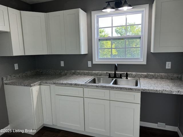 695 Johnson St, Leitchfield, KY 42754 - kitchen with white cabinets and light countertops