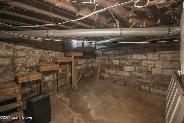 view of basement