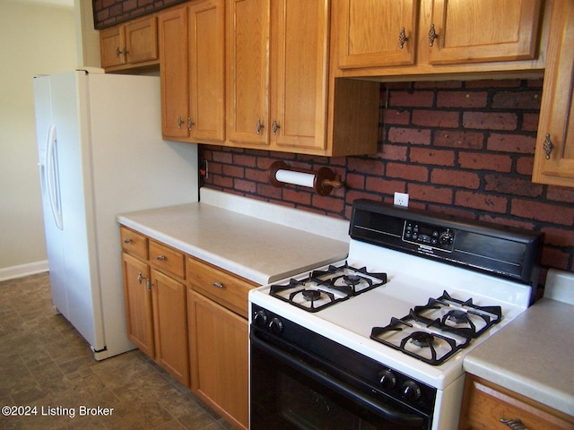 kitchen featuring white appliances