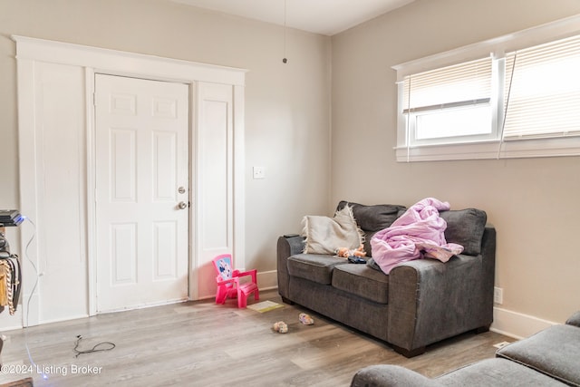 interior space featuring light hardwood / wood-style flooring