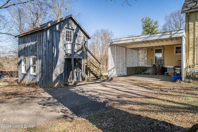 view of rear view of property