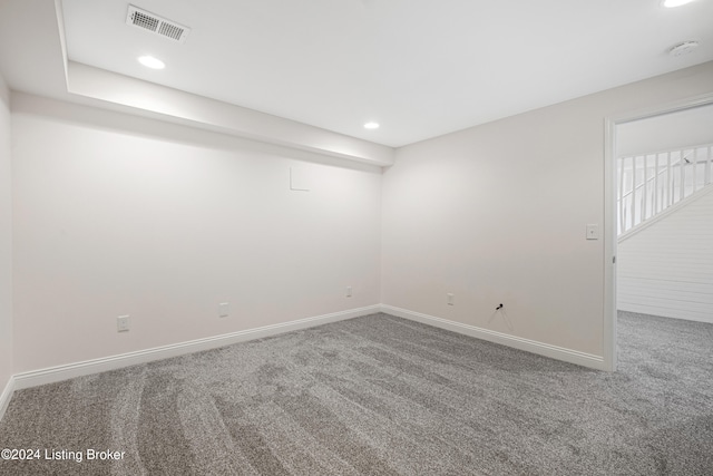 empty room with carpet floors