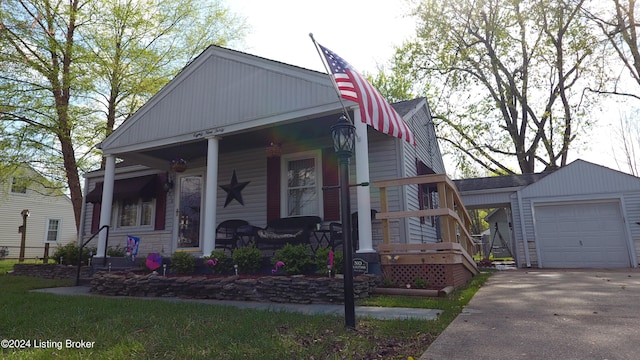 view of front of home with a porch