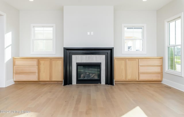 interior details featuring hardwood / wood-style floors