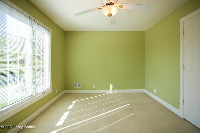 9602 Moorfield Cir, Louisville, KY 40241 - unfurnished room with baseboards, carpet, and a ceiling fan