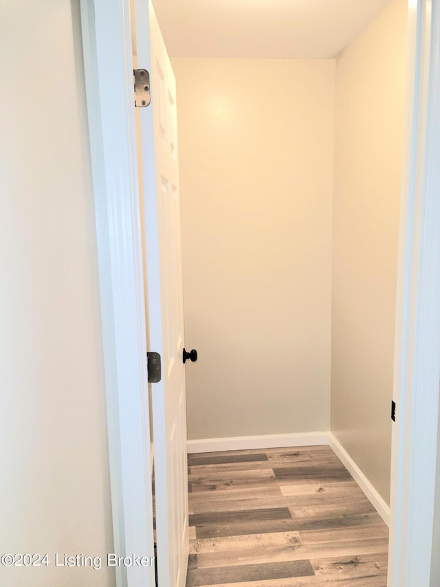 interior space featuring wood-type flooring