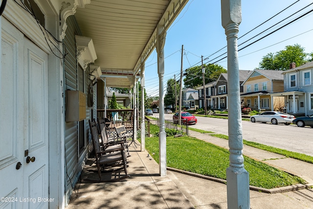 view of patio / terrace featuring a porch