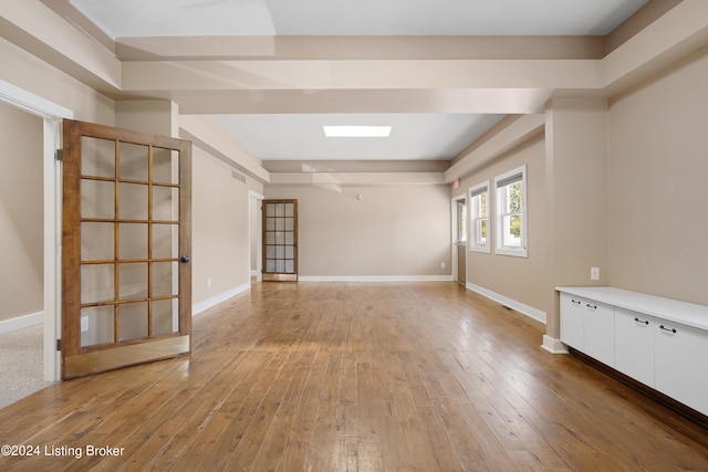 empty room featuring light hardwood / wood-style flooring