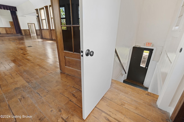 interior space featuring hardwood / wood-style floors