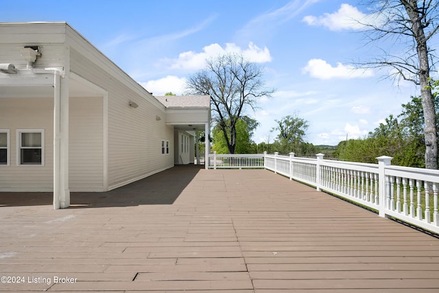 view of deck