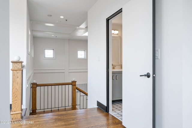 hallway featuring tile floors