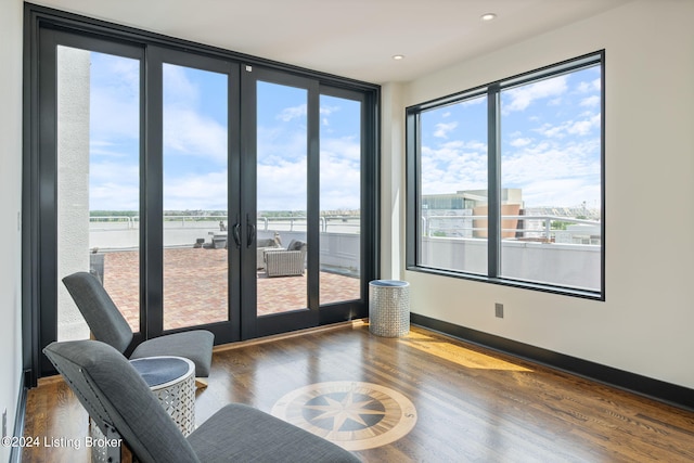 interior space with french doors