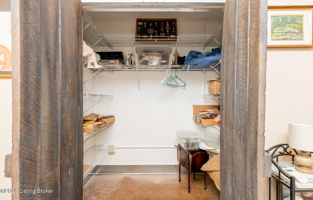 view of closet