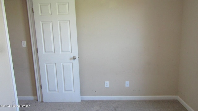 view of carpeted empty room