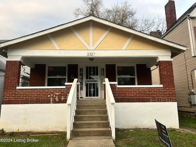 view of front of home