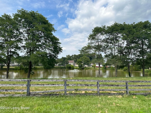 view of water feature