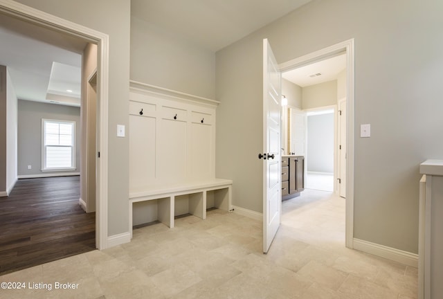 view of mudroom