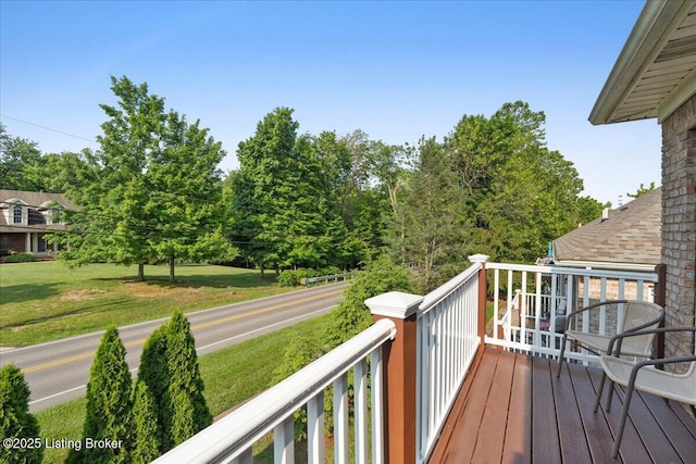 9515 Rustling Tree Way, Louisville, KY 40291 - deck featuring a lawn
