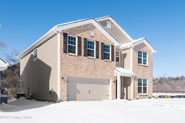 view of front of house featuring a garage