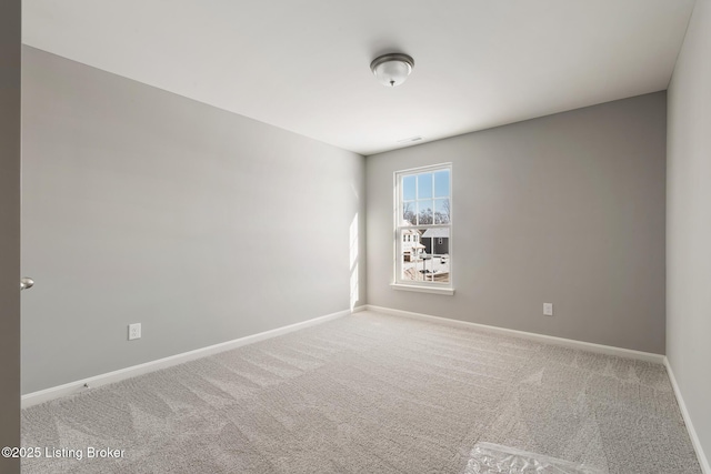 view of carpeted empty room