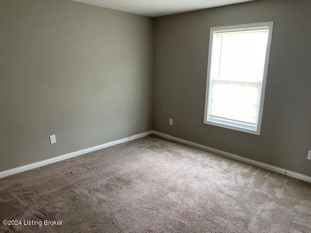 view of carpeted empty room