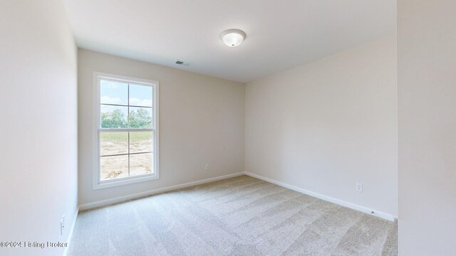 empty room with plenty of natural light and light carpet