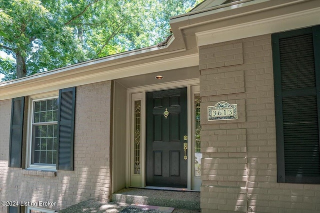 view of entrance to property