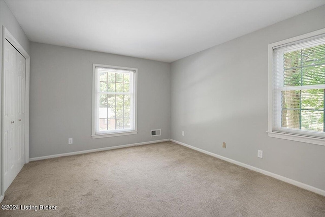 view of carpeted empty room