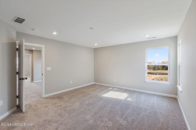 view of carpeted empty room