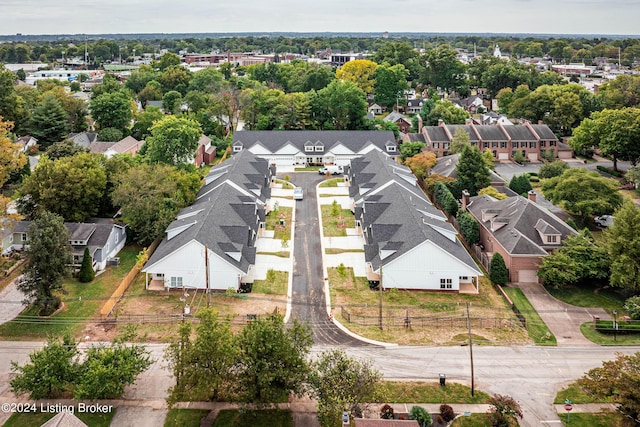 drone / aerial view with a residential view