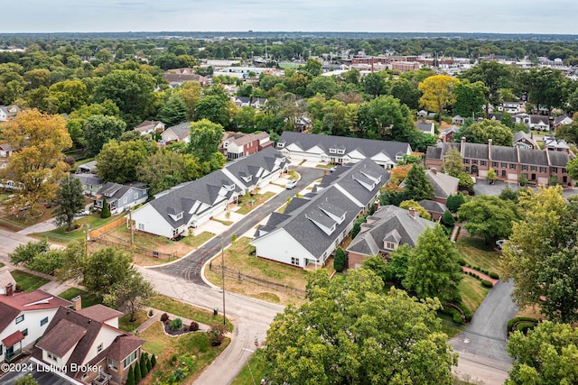 drone / aerial view featuring a residential view