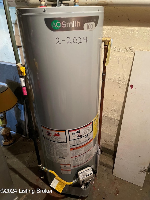 utilities featuring water heater