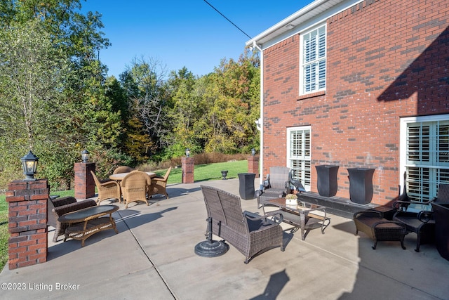 view of patio / terrace with outdoor lounge area