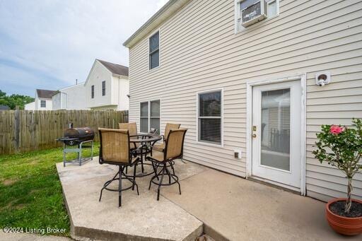 view of patio featuring grilling area