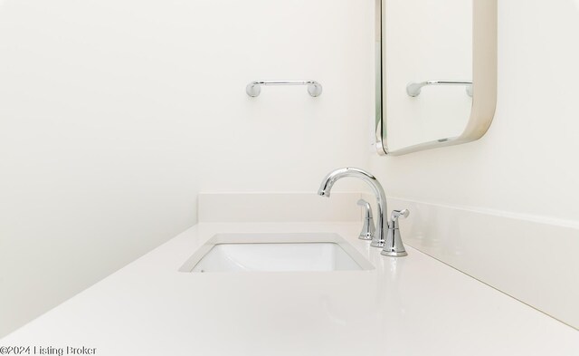 interior details featuring sink