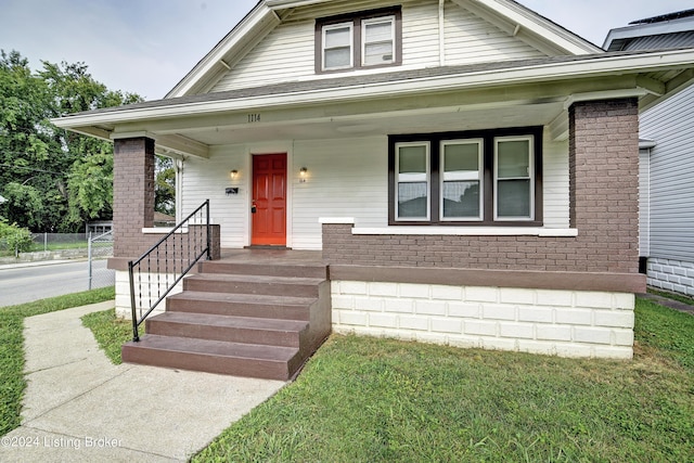 view of front of house with a porch