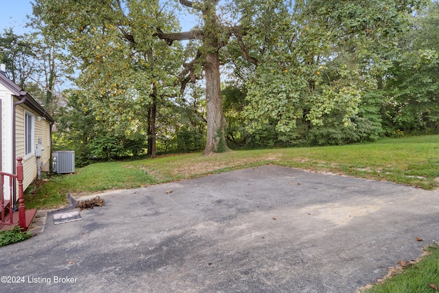 view of patio / terrace with central AC unit