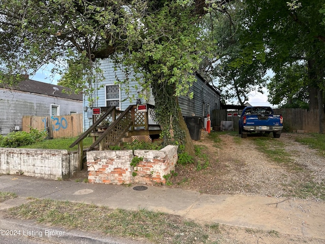 view of front of home