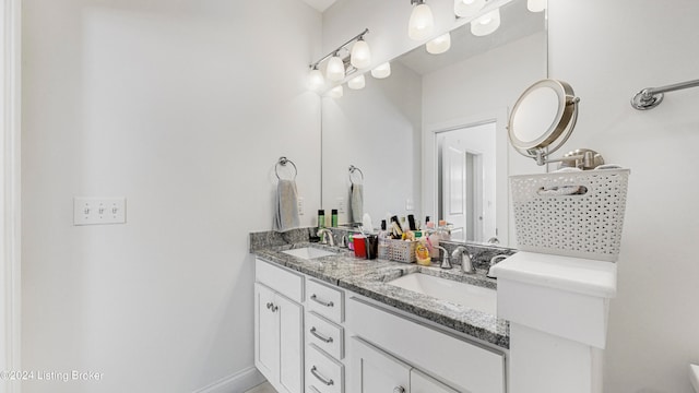 bathroom featuring vanity