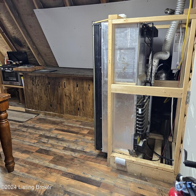 interior details featuring wood-type flooring