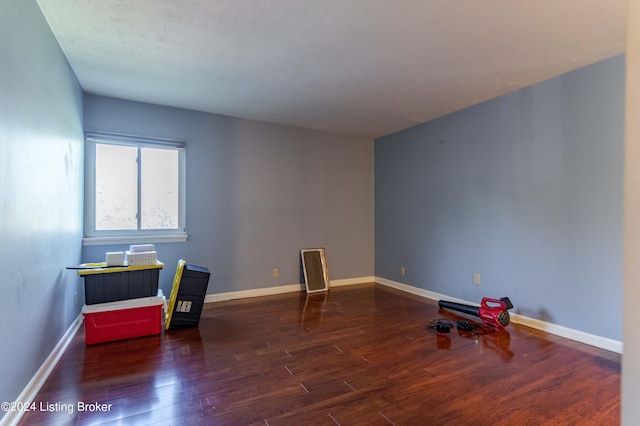 office featuring dark hardwood / wood-style flooring