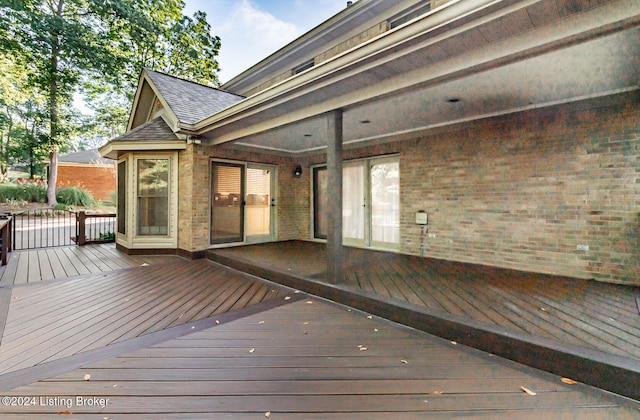 view of wooden terrace