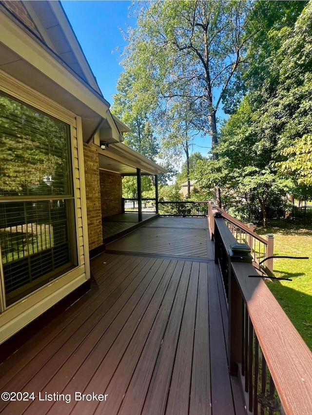 view of wooden terrace