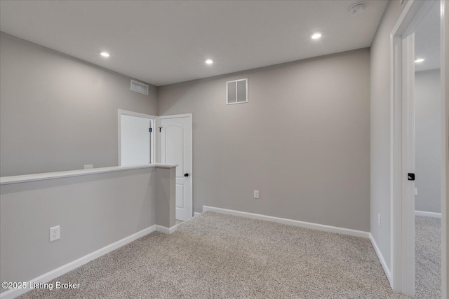 view of carpeted empty room