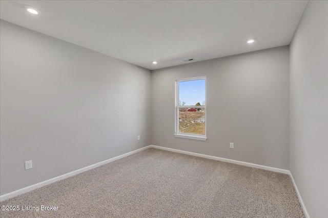 view of carpeted empty room