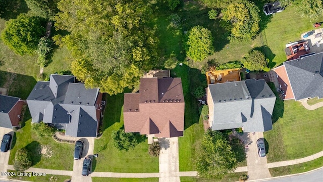 drone / aerial view featuring a residential view