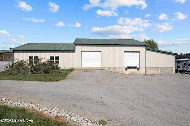 view of outdoor structure featuring a garage