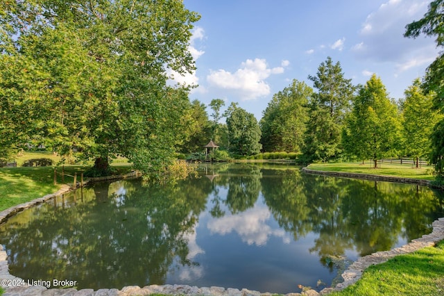 property view of water